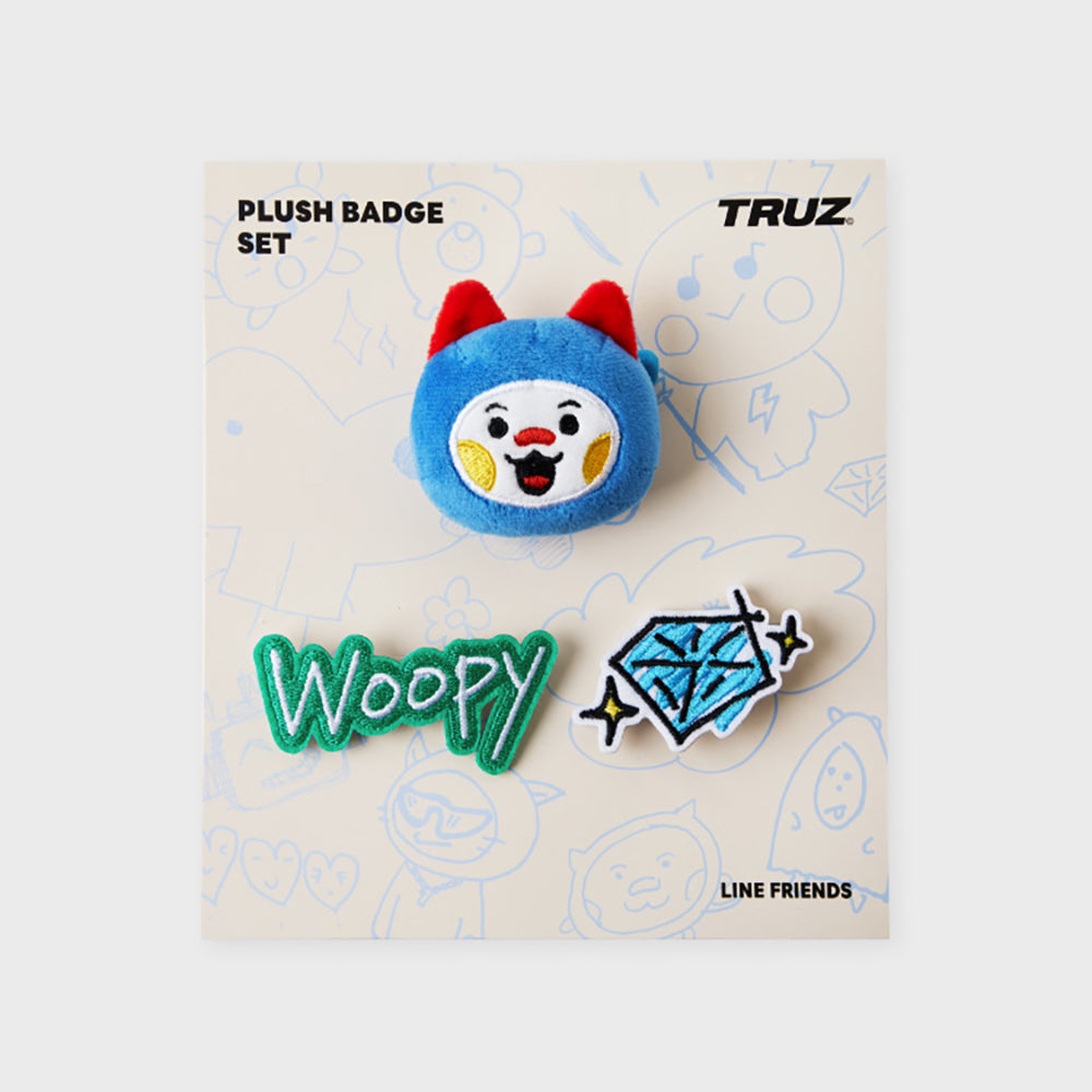 ぬいぐるみバッジセット(TREASURE COLLECTION) WOOPY – LINE FRIENDS