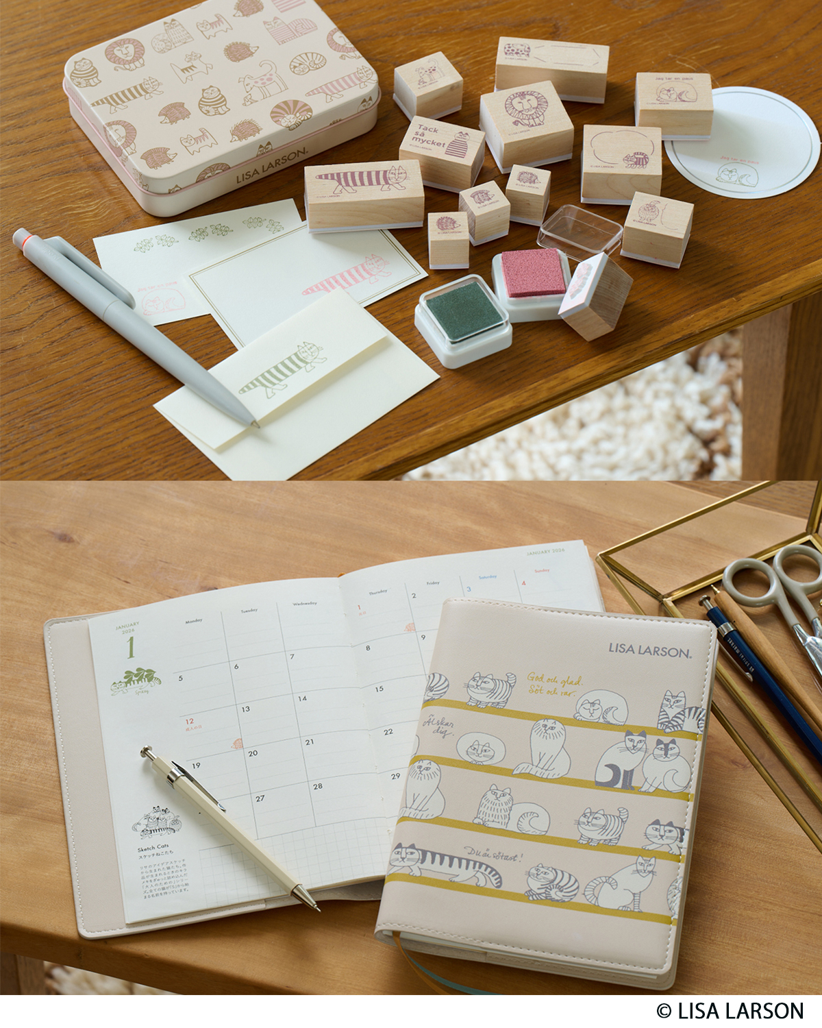 画像一覧）リンネル2026年1月号【「リサ・ラーソン」の付録2種を速報