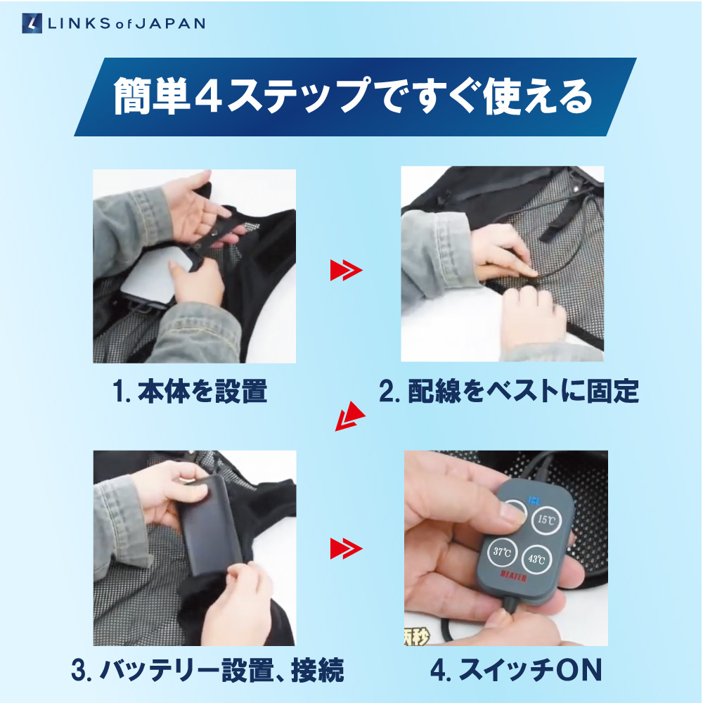 取扱商品 冷暖ボディコンディショニング ペルチェベスト2025｜株式会社