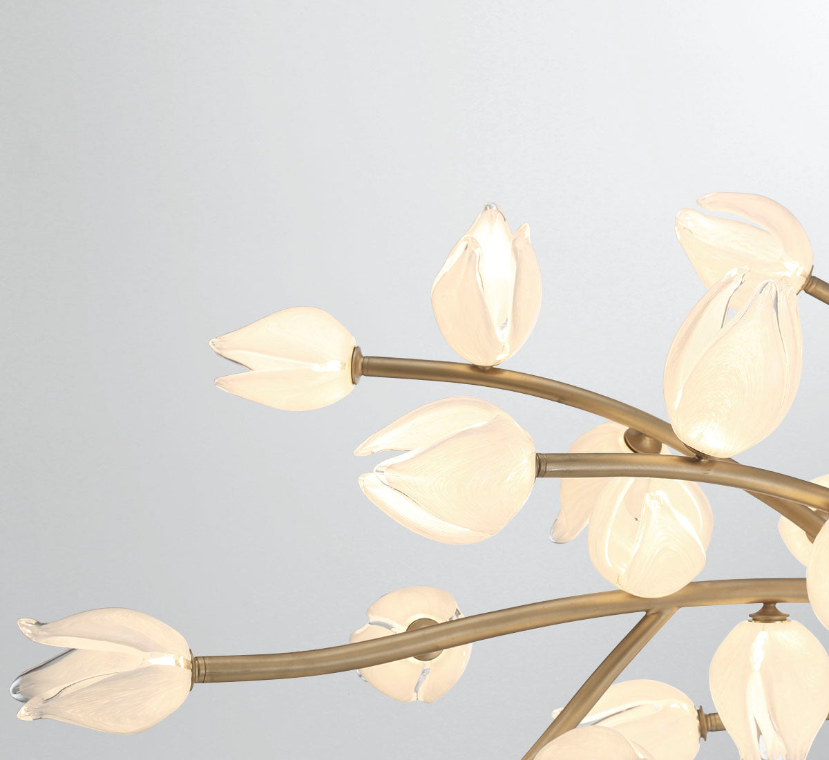 Dimmable 26 Light Oval LED Chandelier