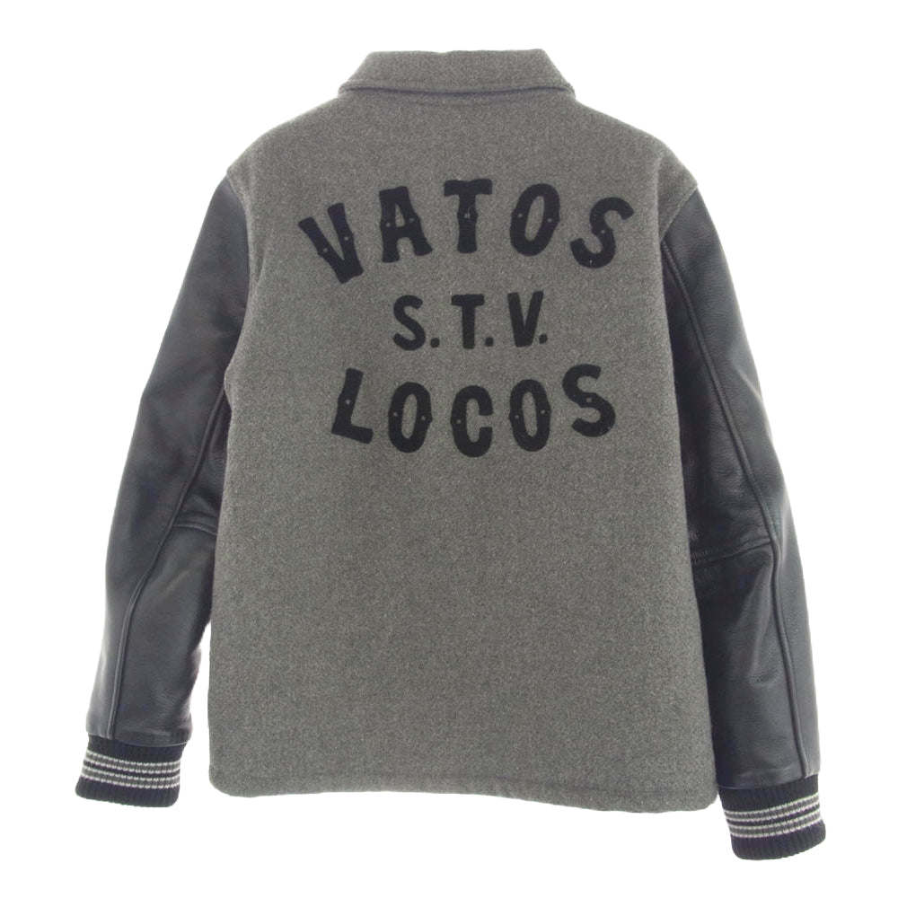 RADIALL ラディアル レザー切替 ウール スタジアム ジャケット