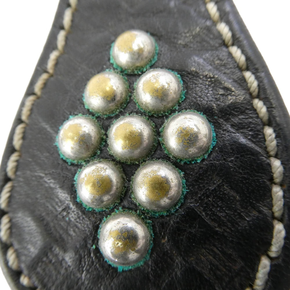 RRL ダブルアールエル ヴィンテージ加工 レザー スタッズ キーホルダー