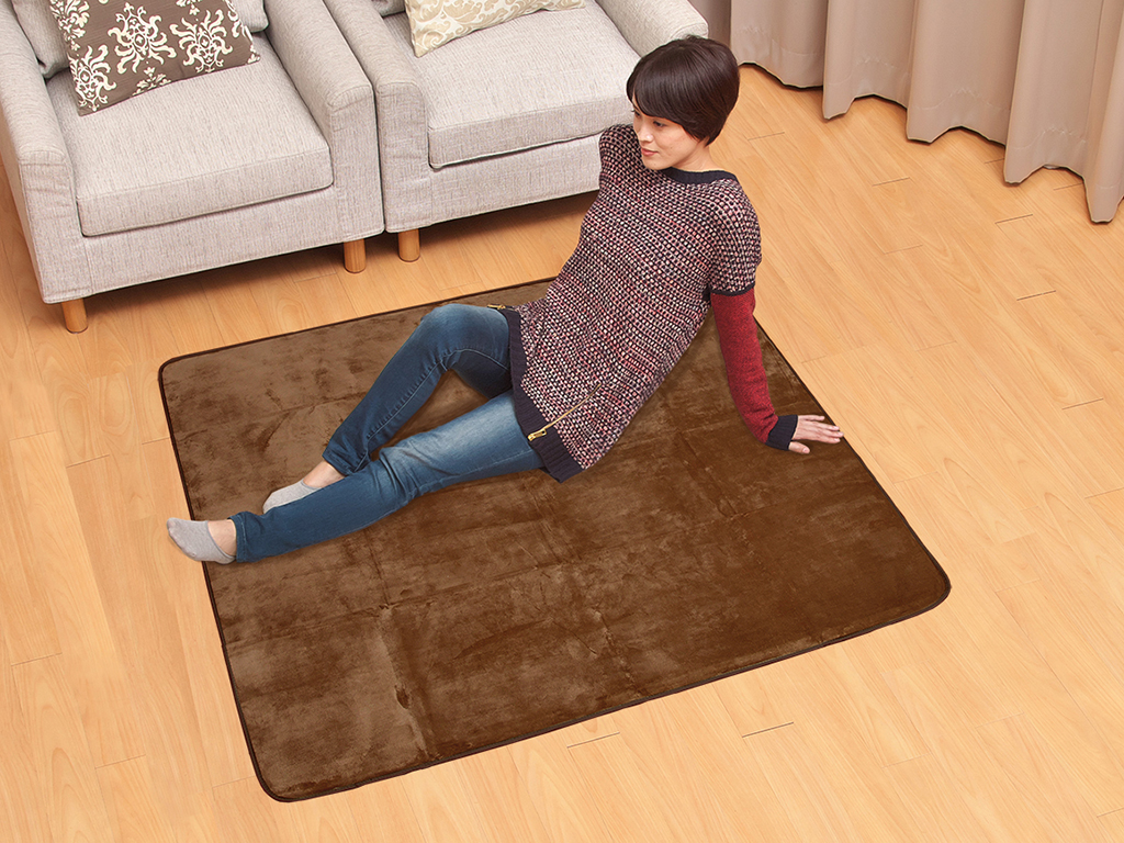 CR11AT 電気カーペット対応ラグ 1畳スクエア | ラグ（電気カーペット