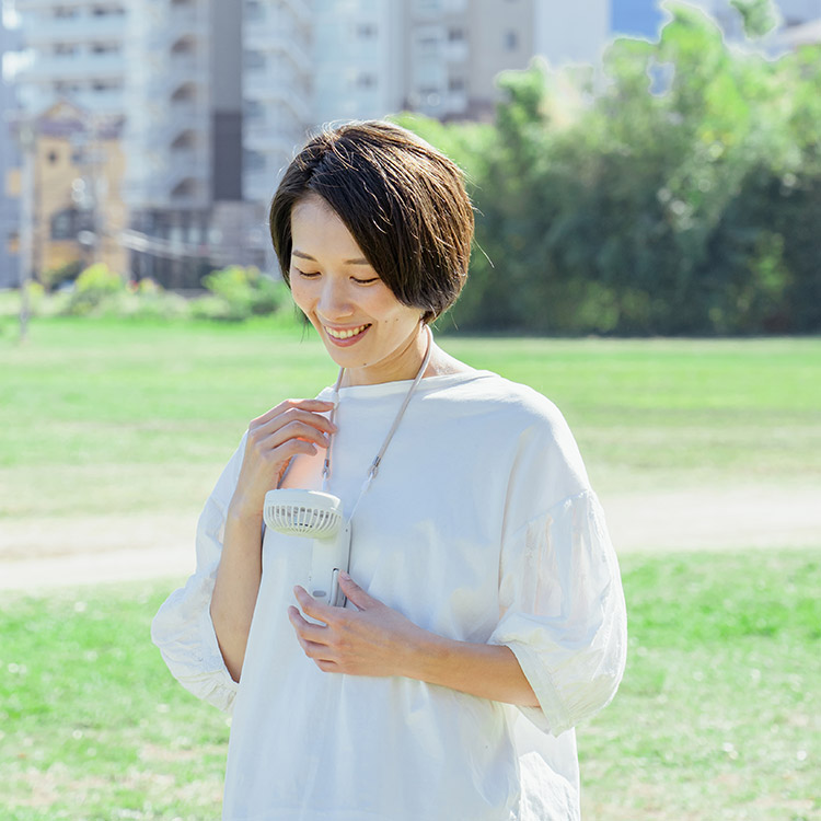 大風量ダブルファン カラビナ付 LCAF001 | Life on Products(ライフ