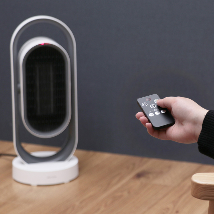 3D セラミックヒーター&ファン リモコン付 MO-WA003 | plusmore
