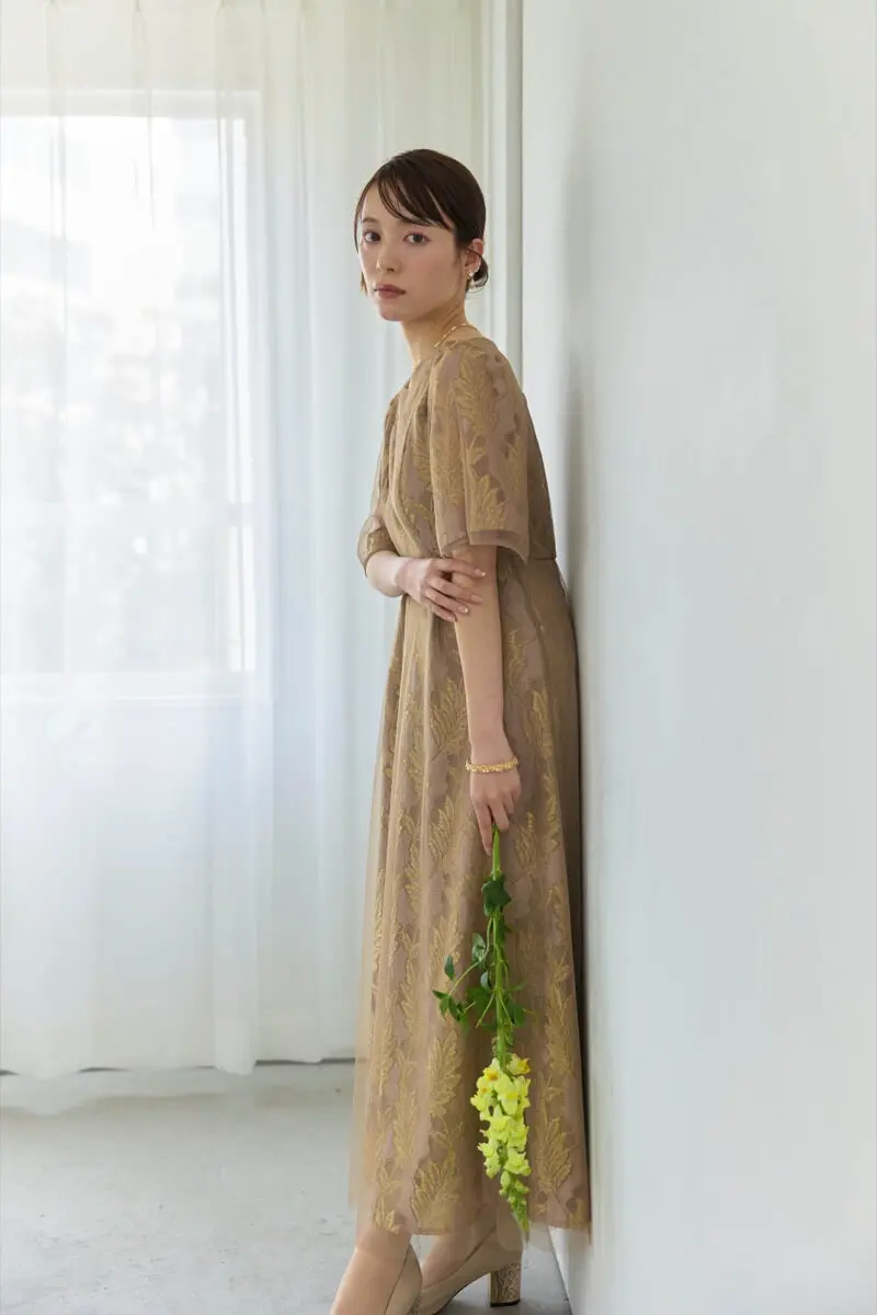 ピンクのラメジャガードドレス | Dorry doll | M | 結婚式パーティーの