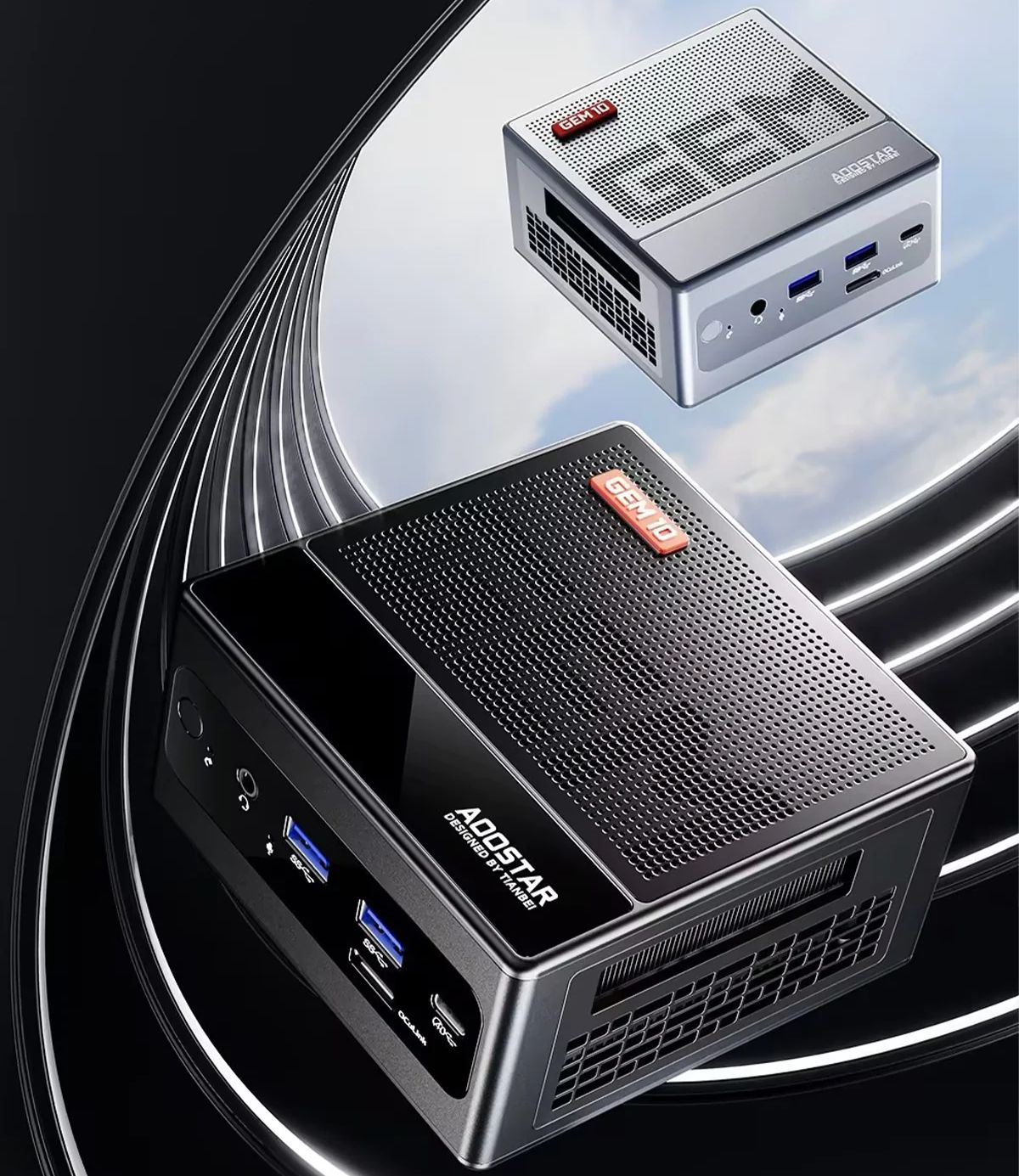 AOOSTAR GEM10 is a mini PC with Ryzen 7 7840HS, OCuLink, and dual