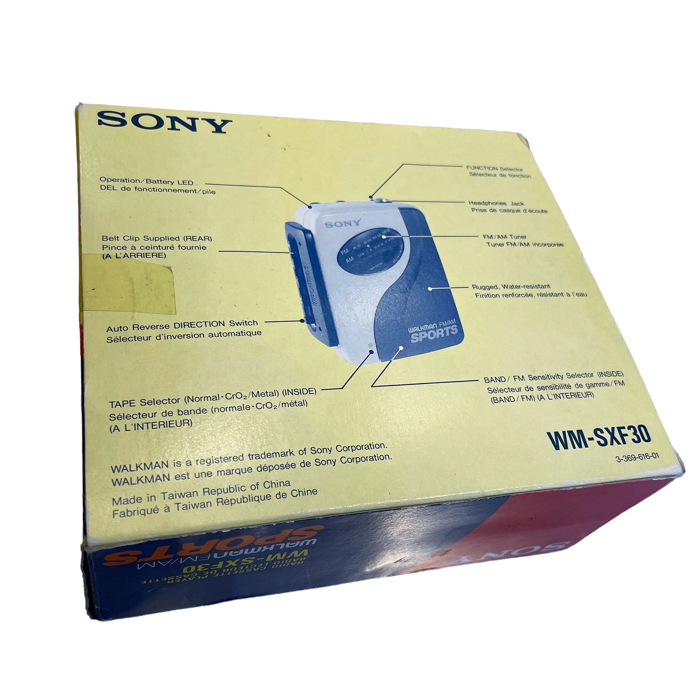 1991 SONY SPORTS ソニー スポーツ Walkman ウォークマン WM-SXF30 BOX