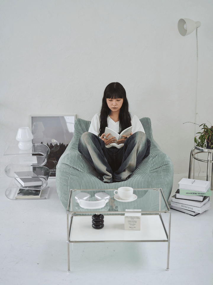 LOOSY 1人掛けビーズソファ 付替カバー Mint｜1人用ソファ おしゃれ