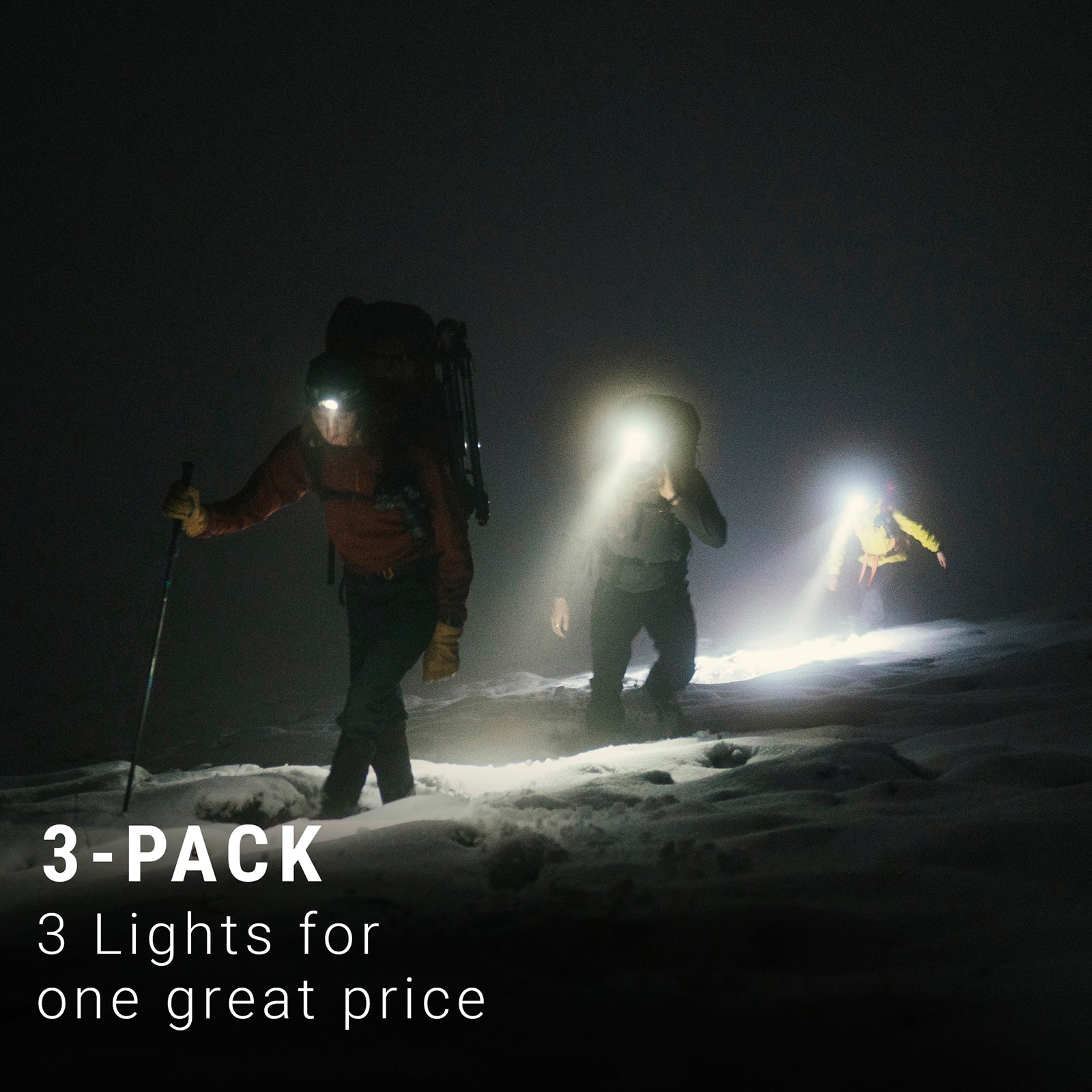 LitezAll® Economy Headlamp 3 Pack 28615 - LA-150LMHL-8-16 - LitezAll