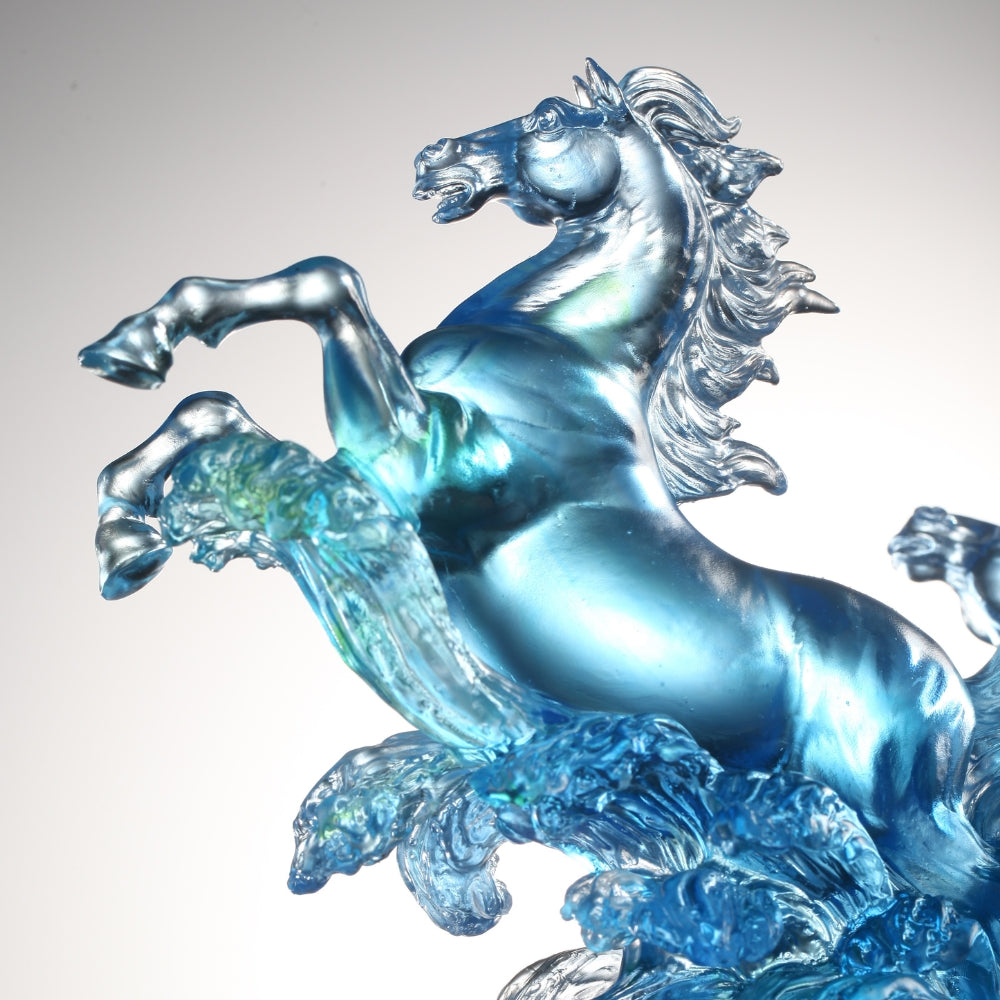 LIULI Crystal Art, Horse, Resembling water – ever in motion, ever