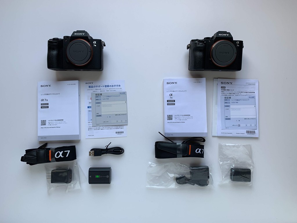 α7III と α7II の付属品・同梱品の違いを比較！SONY ミラーレス一眼