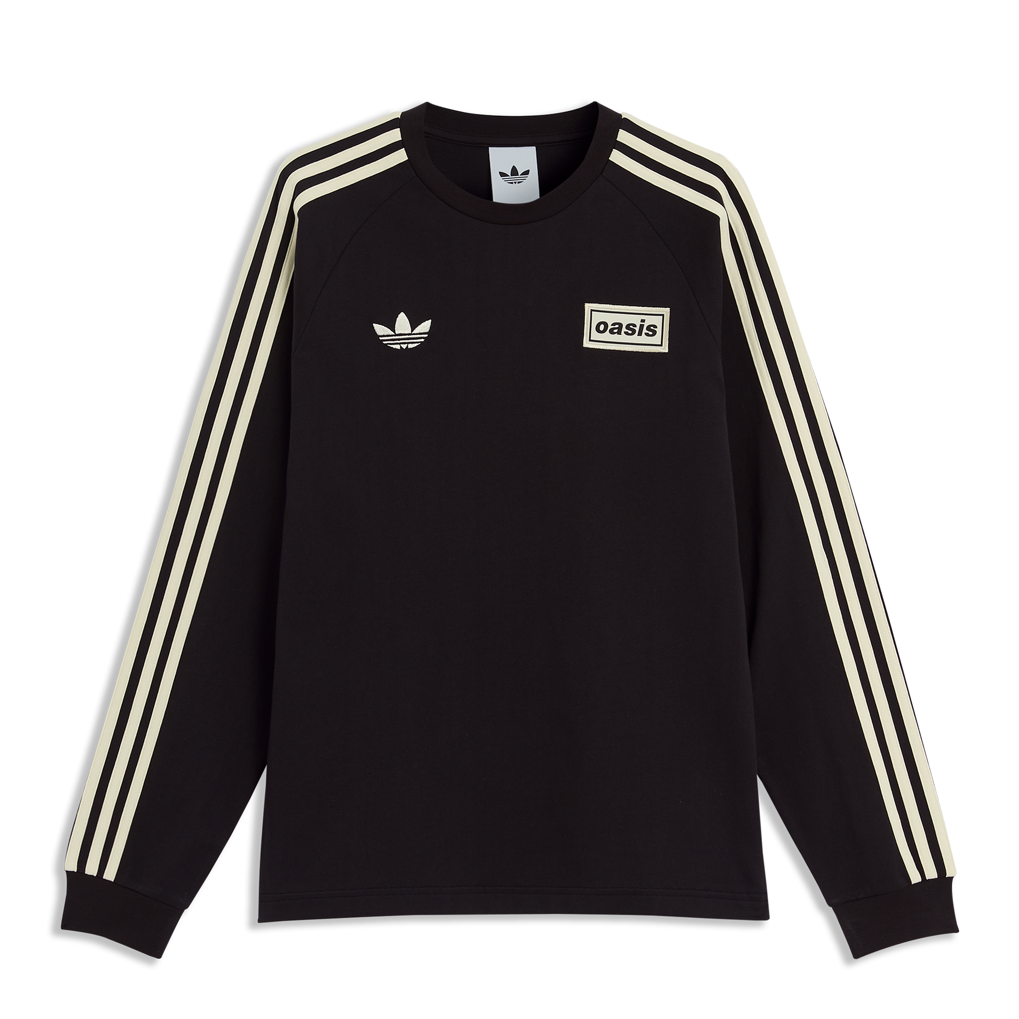 Live '25 adidas 3 Stripes Long Sleeve T-Shirt Black – Oasis Live '25