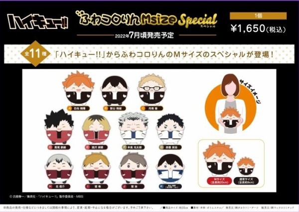 ハイキュー!! ふわコロりんMsize Special : アニメ＆漫画 グッズ情報