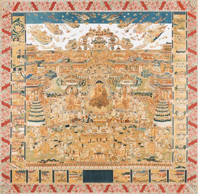 糸のみほとけ－国宝綴織當麻曼荼羅と繡仏－」奈良国立博物館 : 美術散歩