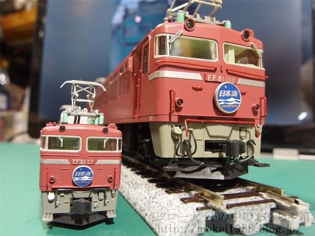 KATO HO EF81と N EF81 : クローゼットの中の鉄道模型