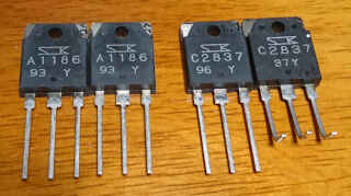 RAMSA WP-1200A改、終段の2SA1186／2SC2837化テスト : 音の牢獄