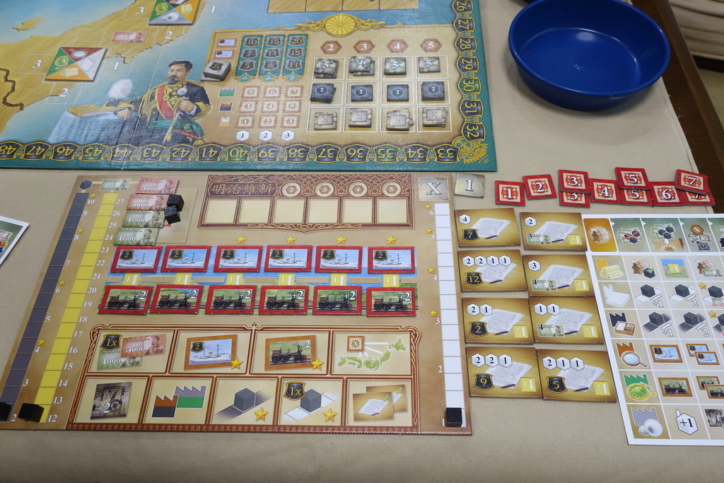 ボードゲーム ニッポン 明治維新 (NIPPON) リプレイ 前編 : ある元心理