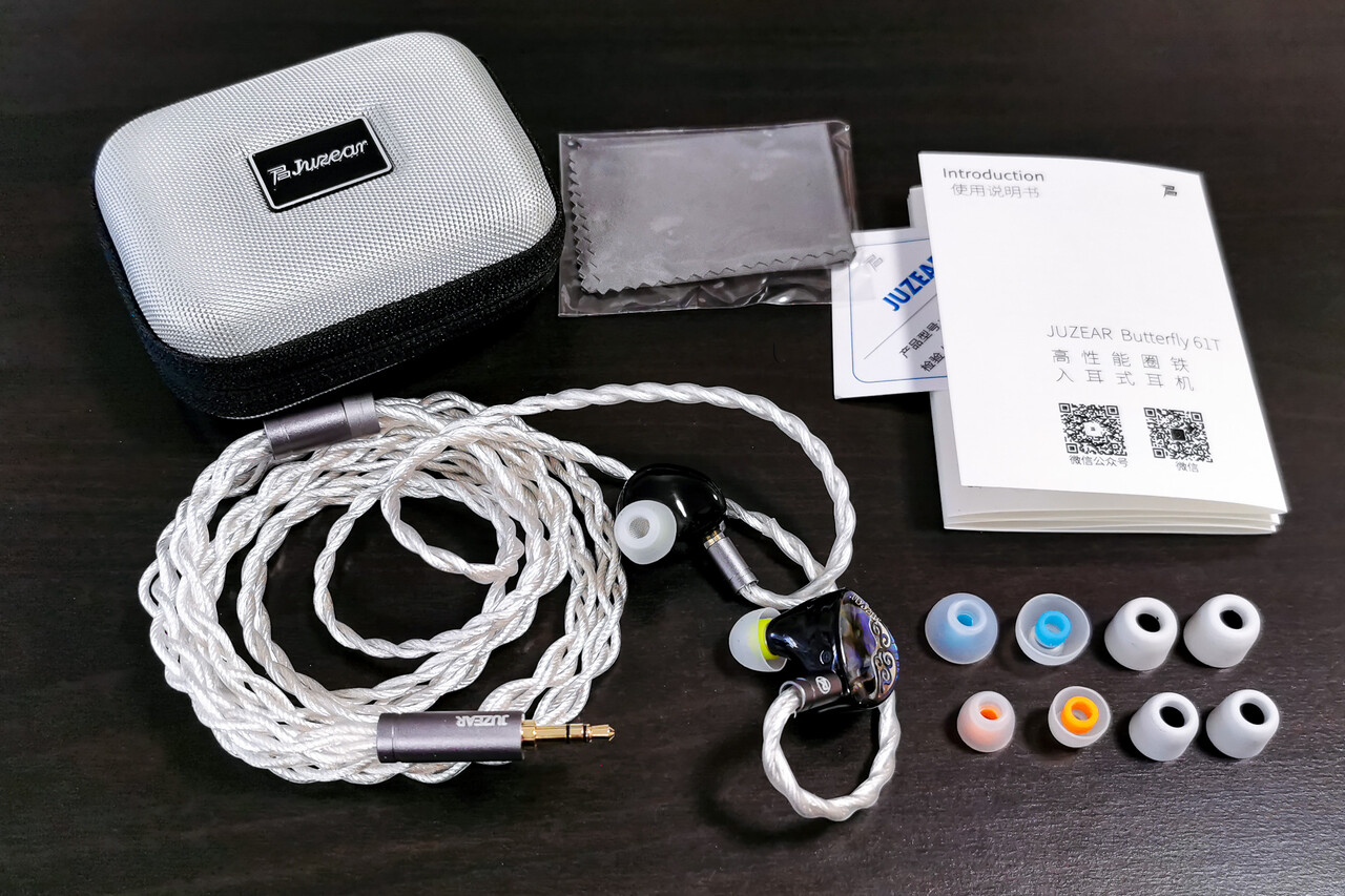 JUZEAR Butterfly 61T」 美しいシェルにKnowles製BAとCCP振動板