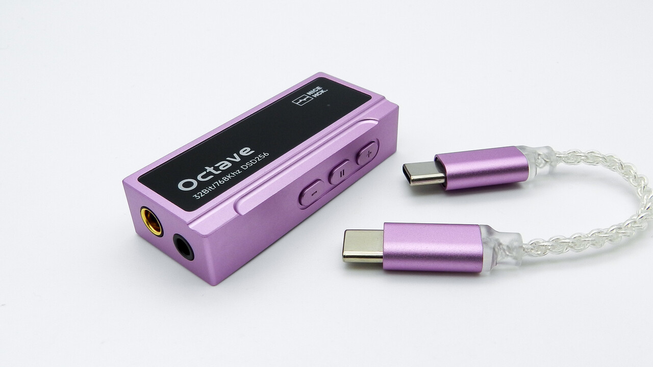 NICEHCK Octave」 結構マニア向け仕様ながらES9039Q2M搭載で768kHz対応