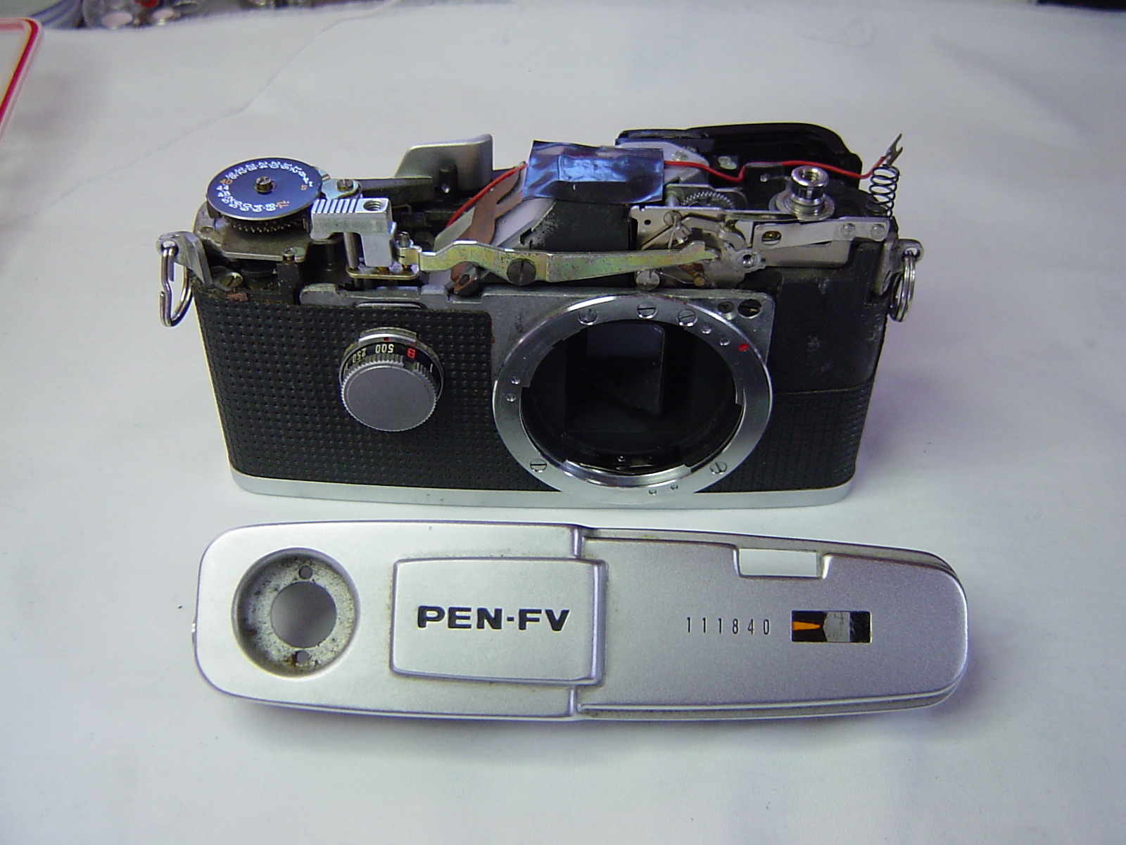 カメラ修理 オリンパス PEN-FV 其の二 : カメラ修理工房日記－－みの虫