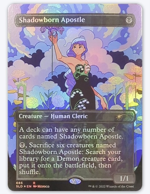 secret lairボーナスシート枠当たりカードの影生まれの使徒685番が