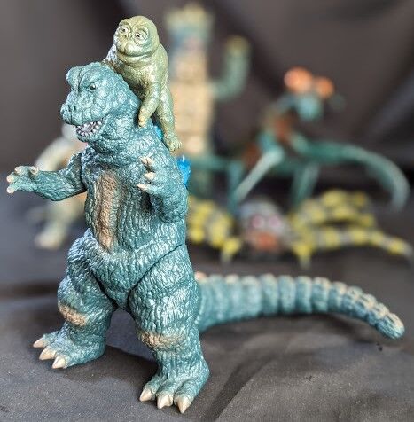 ゴジラ・ミニラ・クモンガ・カマキラス・ガバラ（Y・MSF）ソフビ6