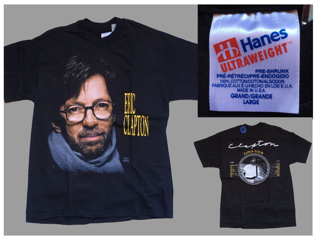 T-SHIRT】90'S VINTAGE！ERIC CLAPTON Tee 複数入荷 : ディスク