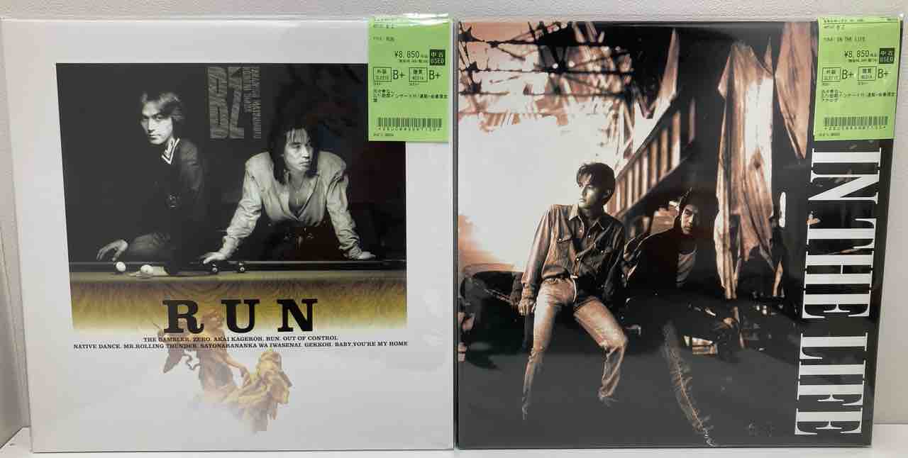 B'z』各種通販・ライブ会場限定アナログ盤がまとまって入荷いたしまし