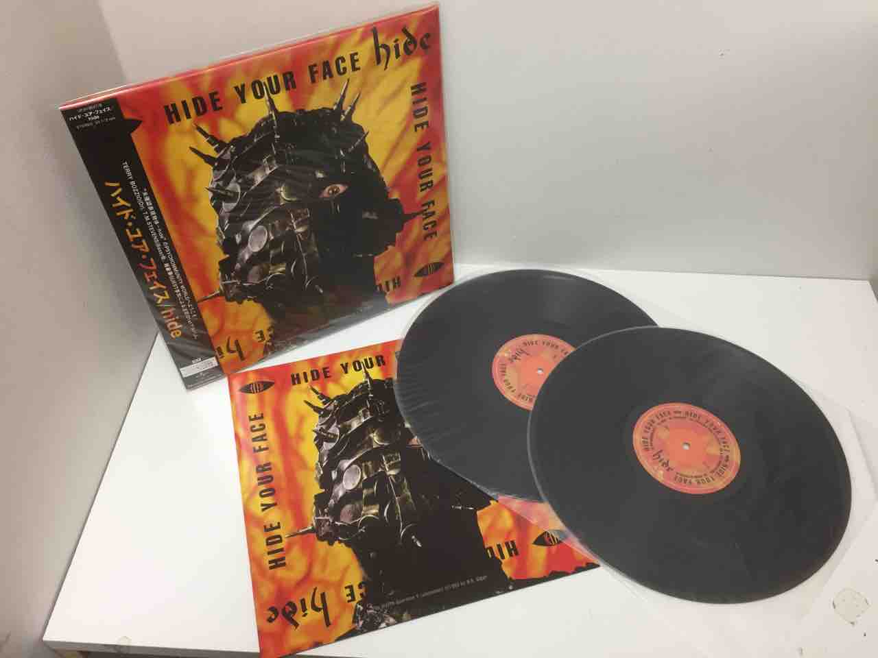 hide『HIDE YOUR FACE』『PSYENCE』2017年生産限定盤中古レコード入荷