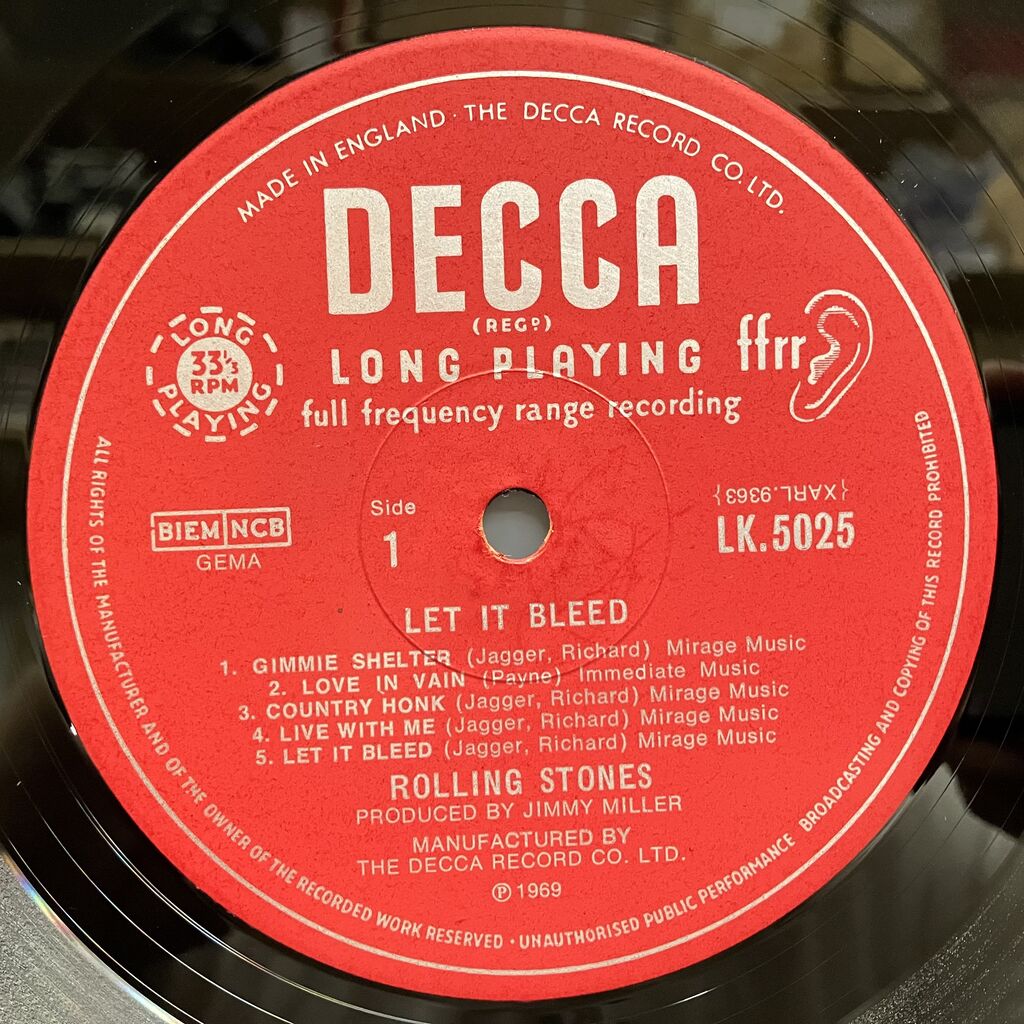 10/28(土)『ロック廃盤レコードセール』【写真】ROLLING STONES / LET