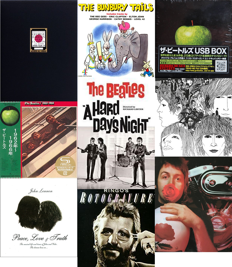 GEORGE HARRISONの豪華GENESIS本「LIVE IN JAPAN」他、BEATLES、各ソロ