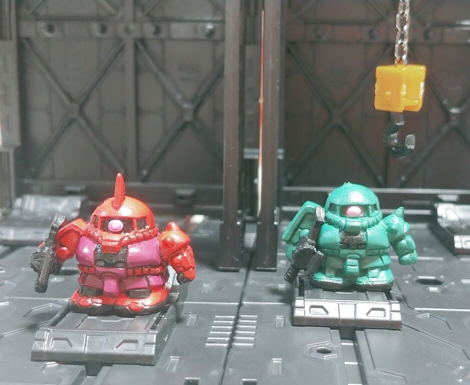 後編 またも凄いお宝が！ シャア専用ザク 彩色 塗装 ガン消し 消しゴム