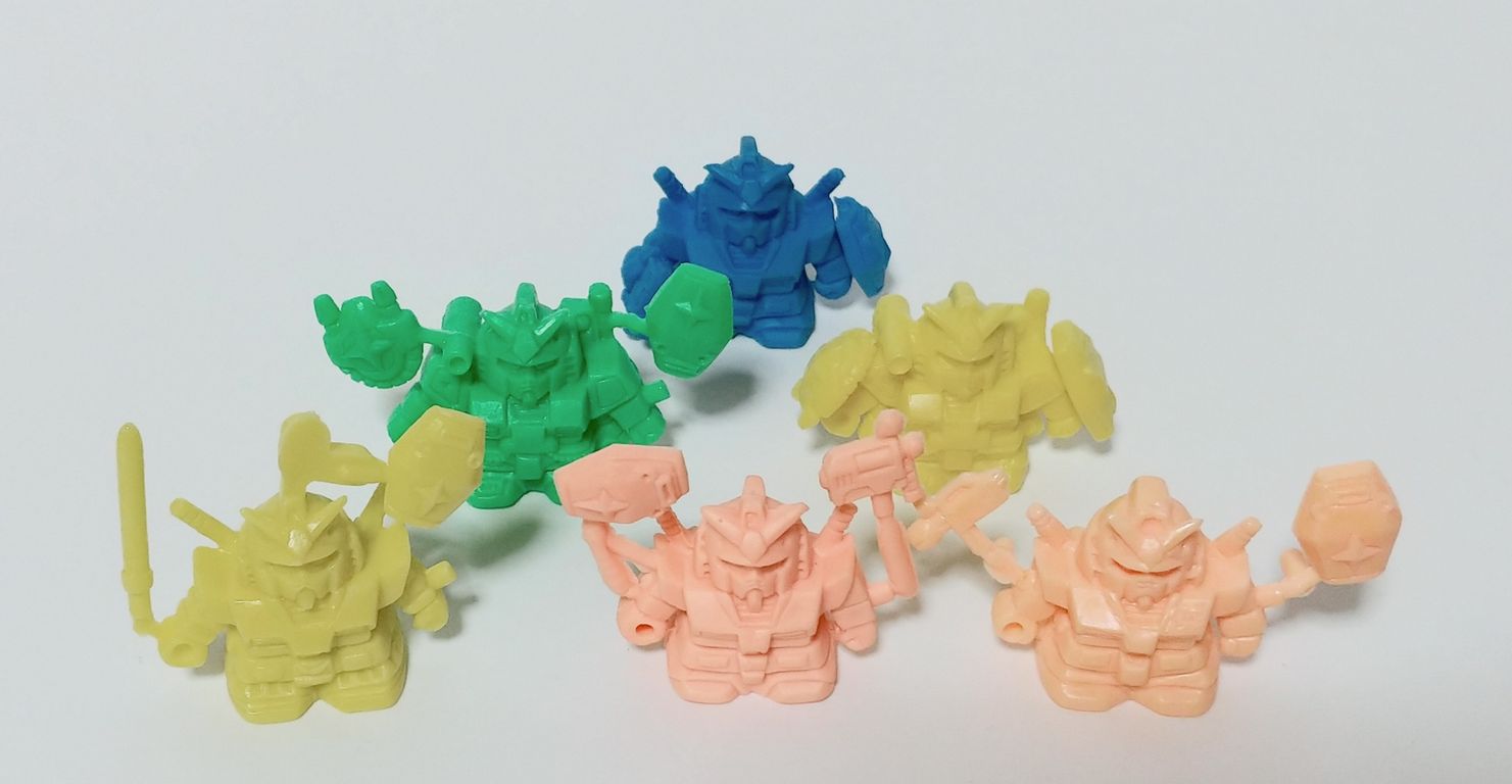 ガン消しのパーツの見分け方3 ガンダム系 パーツ 武器 違い SDガンダム