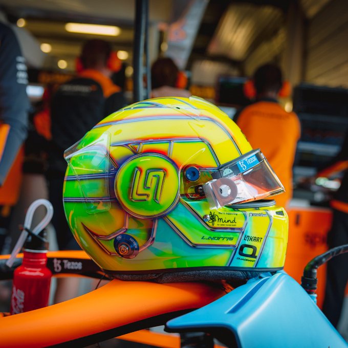 ランド・ノリス、イギリス仕様のヘルメット : F1通信jp