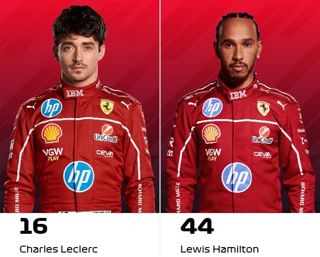 2025 フェラーリ ルクレール ドライバーカード F1 CHARLES LECLERC
