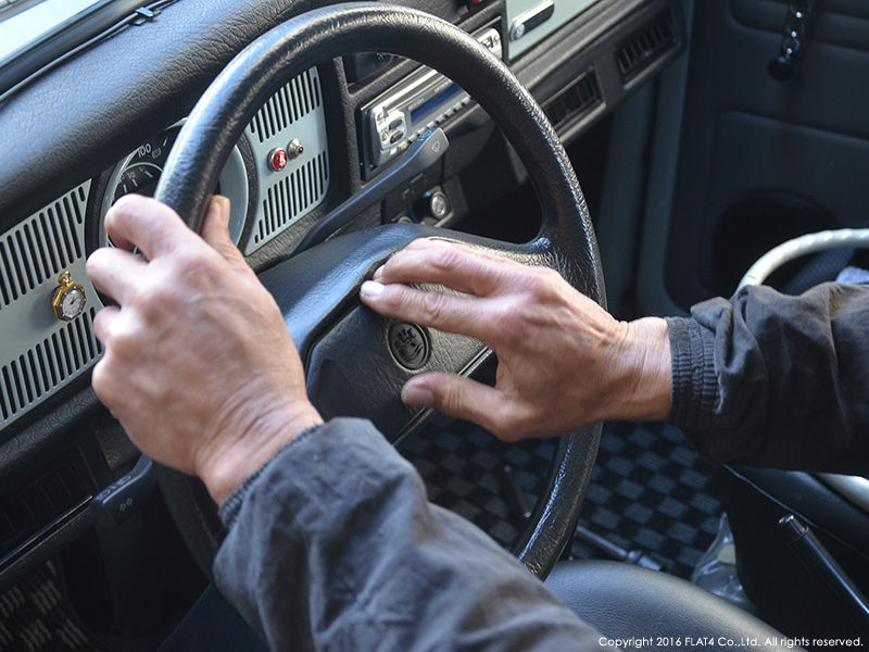 □HOW TO EXCHANGE STEERING WHEEL : Today's FLAT4