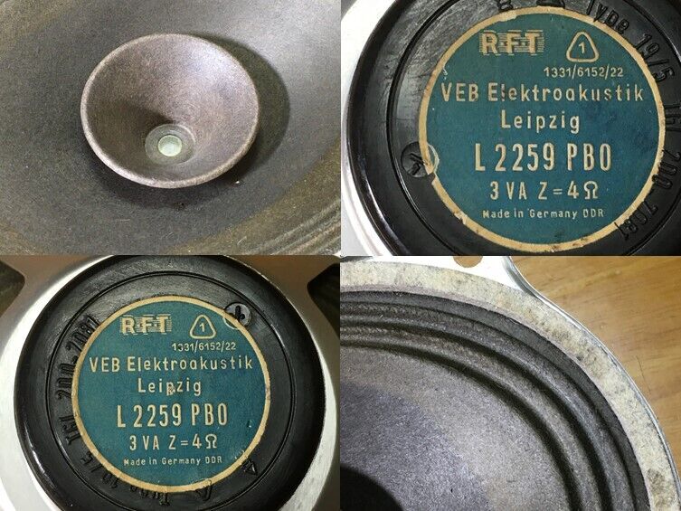 東独RFT ビンテージL2259採用システム ハーモニー ペア 強力な低音再生