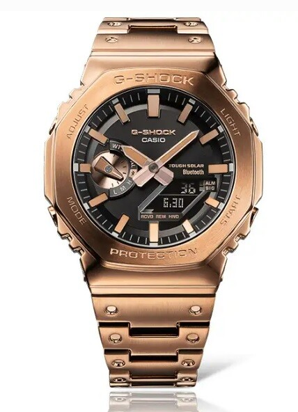 フルメタルカシオーク「GM-B2100」の追加画像。シルバー、ローズ