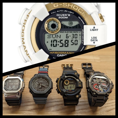 イルクジ2024フロッグマン「GW-8201K-7JR」のサイズ感を色違いモデルで