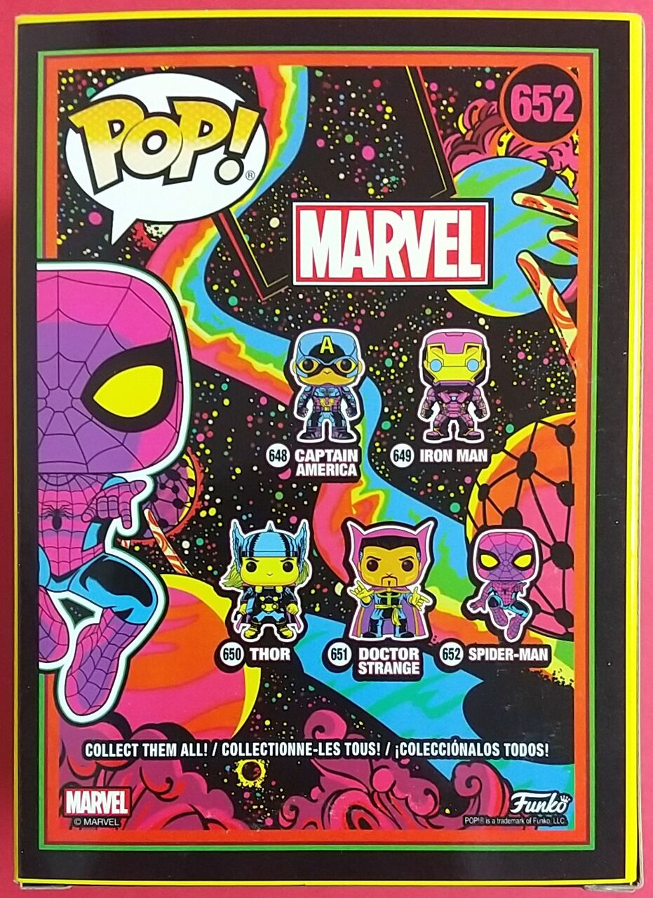 ブラックライトで光る！アメリカのTarget限定フィギュア】POP! MARVEL