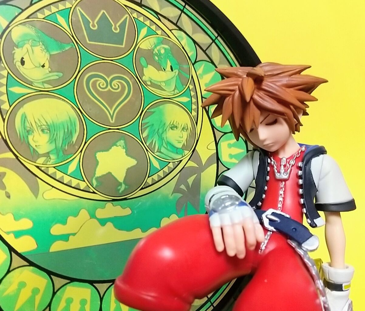 ステンドグラス風の背景パーツ付き】一番くじ KINGDOM HEARTS -Linking