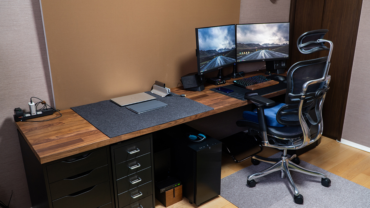 超定番、IKEAのKARLBYとALEXで作る巨大PCデスク : おShinoブ