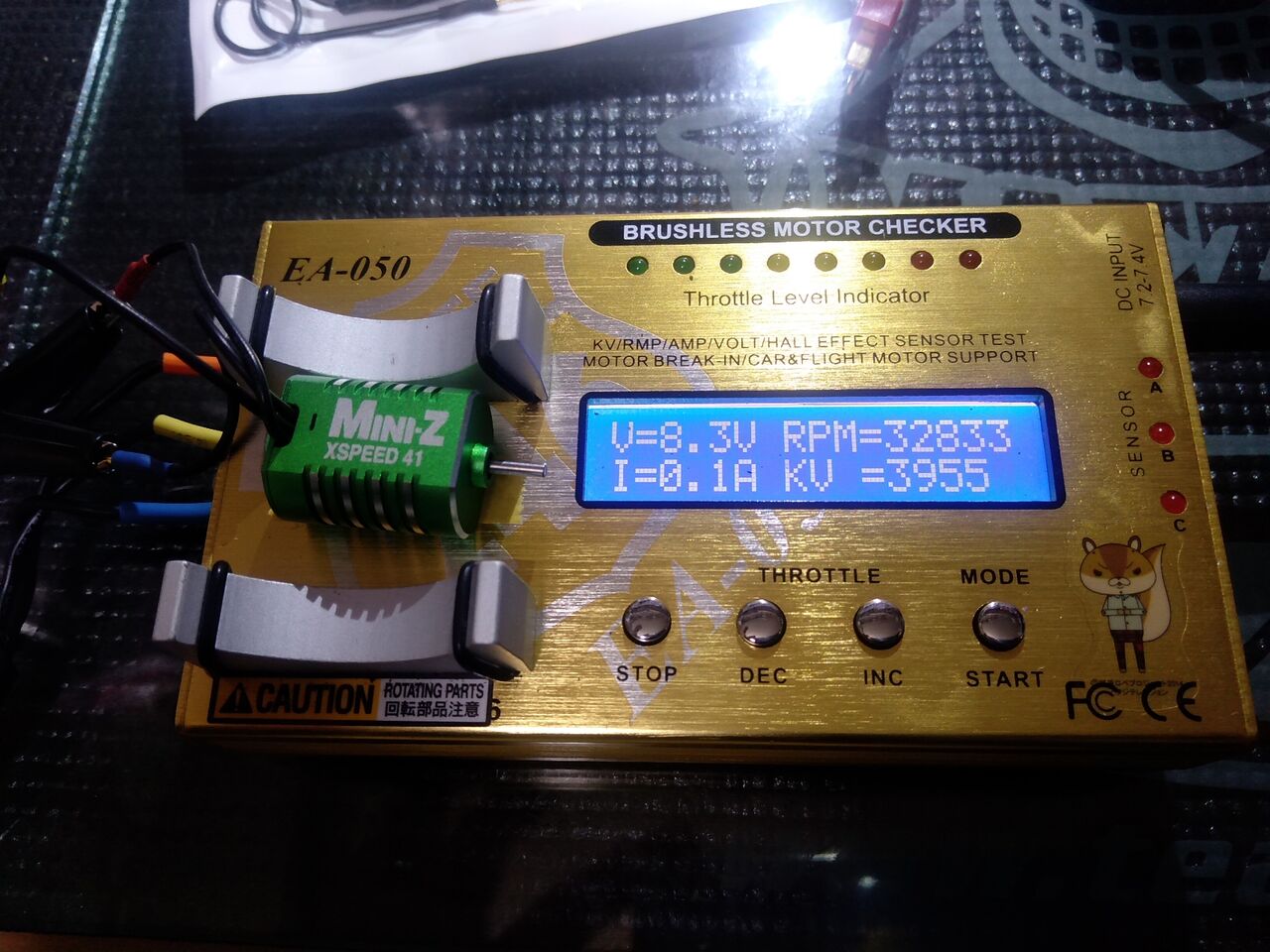 ミニッツのモーターチェッカー【MZW124】を使ってみた : しんさんの