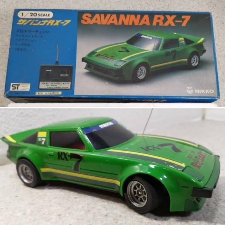 1980年頃【NIKKO セミデラコン 1/20 サバンナ RX-7】ホビラジ化向けに