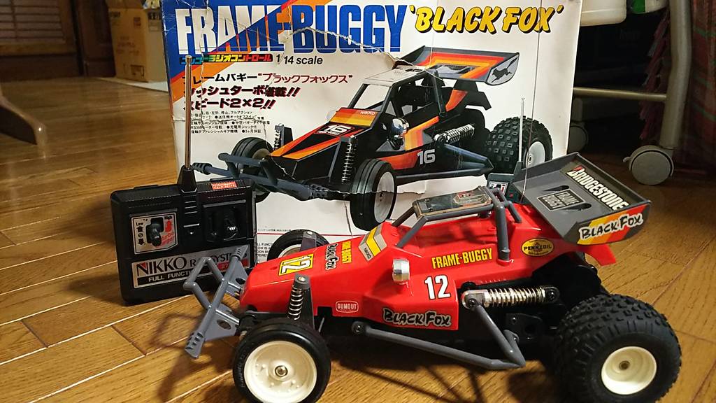 1985年【NIKKO 1/14フレームバギーブラックフォックス(赤)】問題なく