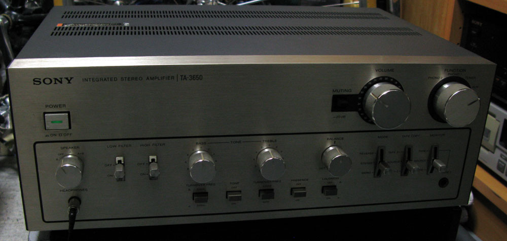 SONY TA-3650 （プリメインアンプ） : フラットバーロードで行こう！