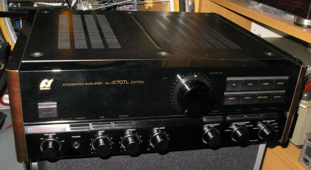 山水 AU-α707L EXTRA （プリメインアンプ） : フラットバーロードで行