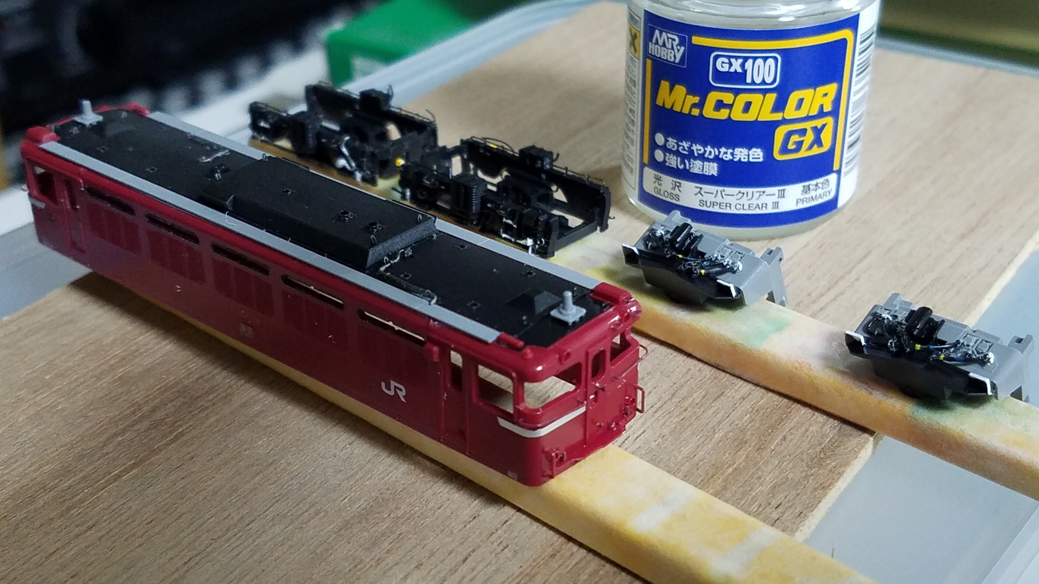 TOMIX 9154 ED75 700（前期形・サッシ窓）の精密加工整備 757号機に