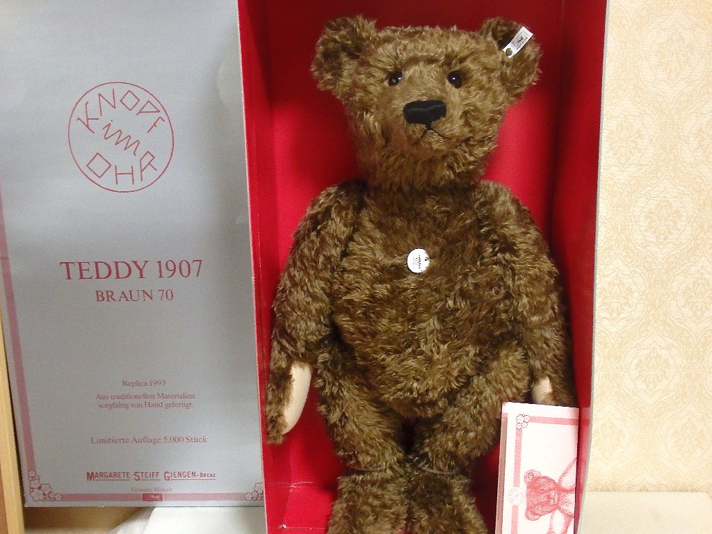 シュタイフ社・1993年限定 「テディベア・レプリカ 1907 ブラウン70